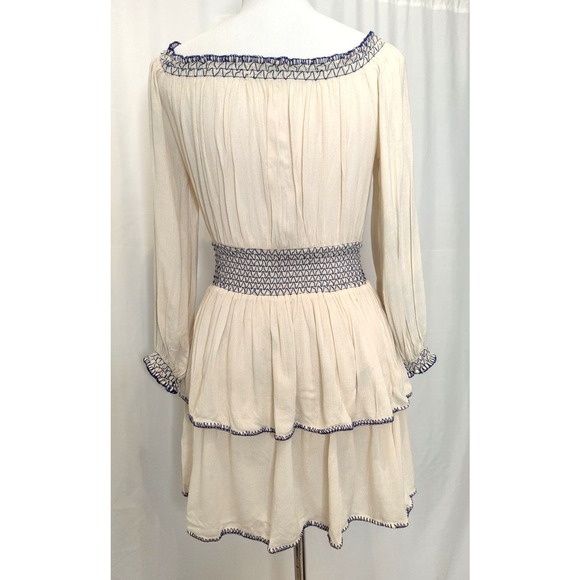 Urban Outfitters Saffron Skies Off The Shoulder Dress Gauzy Blouson Size XS - Picture 3 of 11